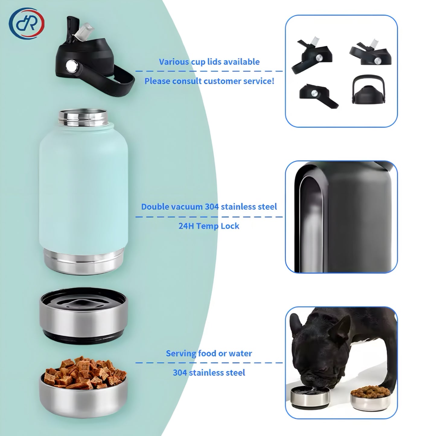 3-in-1 Stainless Pet Bottle
